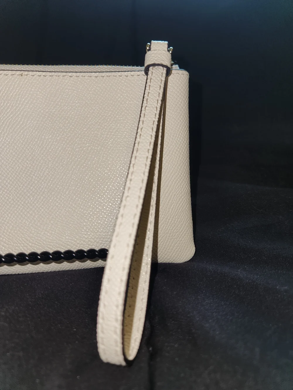 Coach Pebbled Leather Wristlet